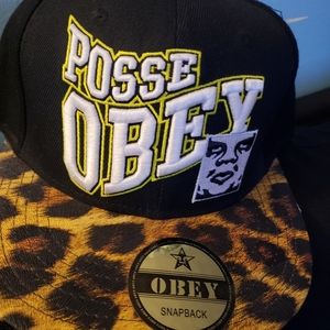 Nwot Obey snapback hat